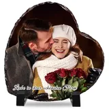 ALBK Personalisierte Geschenke - Schiefer mit Foto, Schiefertafel Personalisiert, Bild Geschenk Personalisiert, Geschenke zum Muttertag, Vatertag, Geburtstag für Frauen Männer