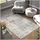 Tectake tectake® Waschbarer Teppich - Flauschiger Kurzflor für Wohnzimmer, Schlafzimmer, Kinderzimmer - Vintage Optik Shabby-Chic - Als Küchenteppich, Läufer - 160 x 230 cm