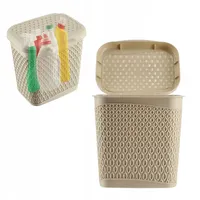 Kadax - Waschmittelbehälter in Kapselform, 6 l, beige, Waschmittelbox