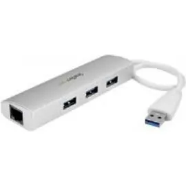 Startech StarTech.com 7 Port kompakter USB 3.0 Hub mit Kabel - Silver -