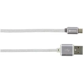 SKROSS USB-A auf Micro-B 1 m Silber