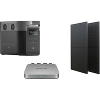 ECOFLOW Solarpanel Powerstream 600 W Set inkl. Delta Max Silber-Schwarz