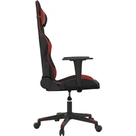 vidaXL 345518 Gaming Chair mit Massagefunktion schwarz/weinrot