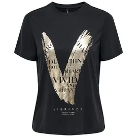 Only Blusentop ONLFREE LIFE MODAL S/S ATELIER TOP schwarz M