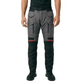 Oxford Rockland, Textilhose wasserdicht - Grau/Schwarz/Rot / Lang 3XL