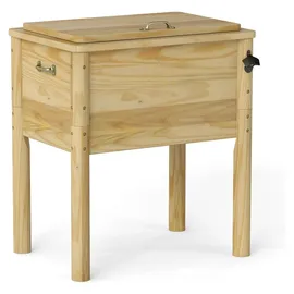 Costway Terrassenkühler Holz 51 l