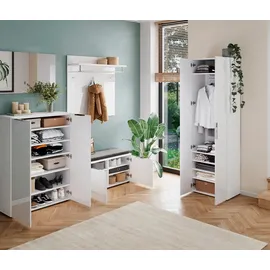 Germania Oakland Garderobenschrank 59,00x40,00x197,00 weiß