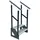 Kaminbau Mierzwa Treppe Freistehend 2 Stufen 120 cm Edelstahl