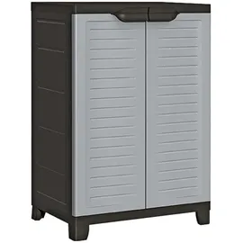 vidaXL Kunststoffschrank 65 x 45 x 97 cm Grau