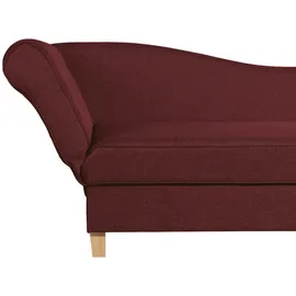 Max Winzer Recamiere mit Armteil links klappbar Selma - rot