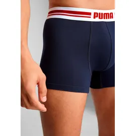 Puma Herren Unterhose EVERYDAY PLACED LOGO BOXER, NAVY / GREY melange), L