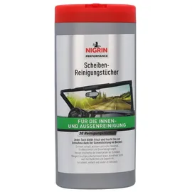 Nigrin Scheiben-Reinigungstücher 30 St. 1-lagig weiß