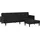 vidaXL 2-tlg. Sofagarnitur Schwarz Kunstleder