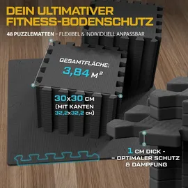 trex sport Bodenschutzmatte Steckmatten 24/48 Stück 1 cm Schaumstoffmatten