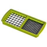 Unbekannt Neu Ersatzteile für Genius - Nicer Dicer Plus: Grund-Deckel - Hobeleinsatz - Messereinsätze - Sparschäler - Behälter - Deckel (6mm x 6mm und 12mm x 12mm, Kiwigrün)