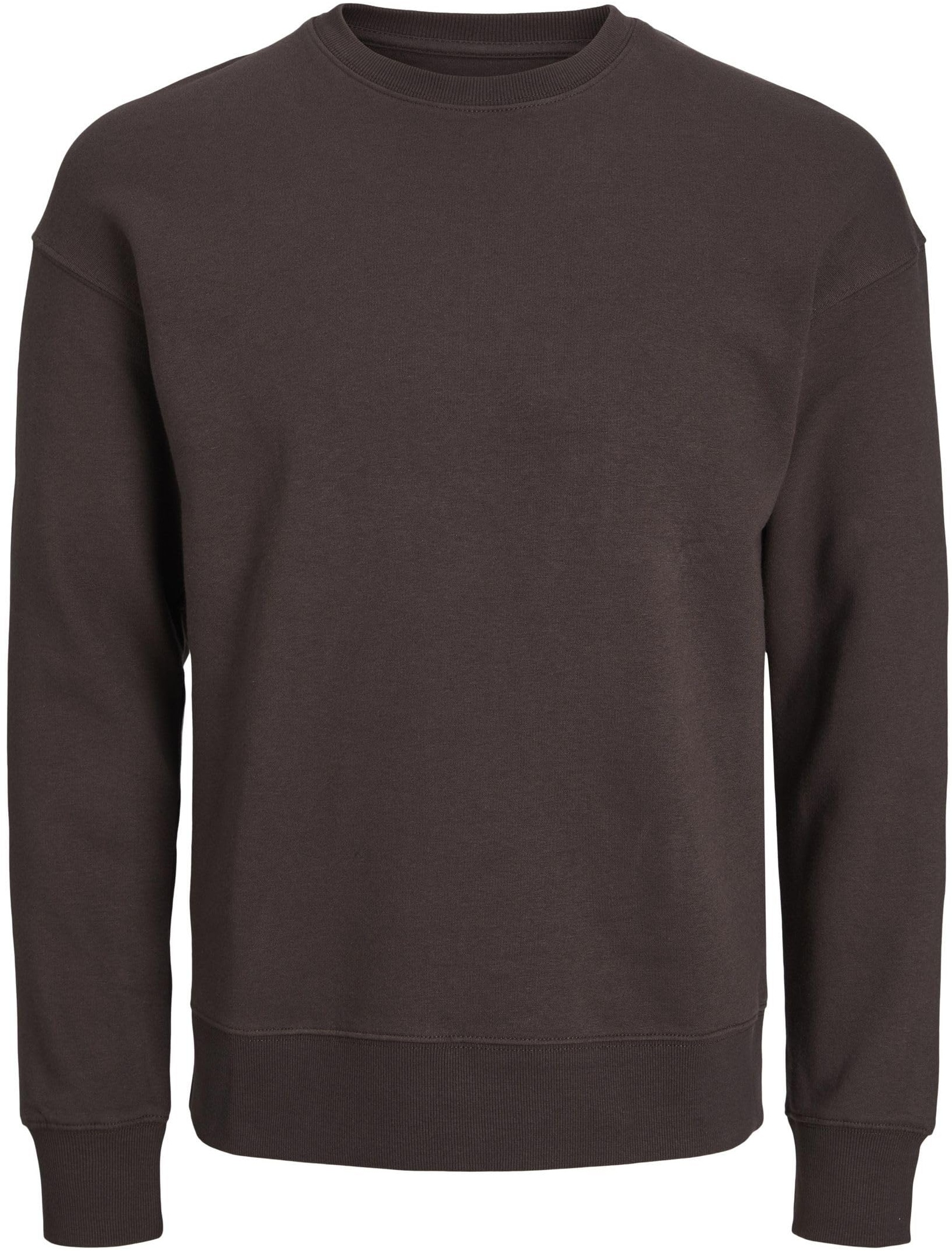 JACK & JONES Herren Jjestar Basic Crew Neck Noos Sweatshirt, Seal Brown, XXL EU