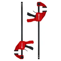 einhell accessories Einhell Einhandzwingen-Set 2x30cm (Schnelllösegriff, 300 mm Spannweite, 60 kg Spannkraft, Spreizfunktion, Ausladung, werkzeugfreier Umbau, stabile Stahlführung)