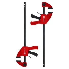einhell accessories Einhell Einhandzwingen-Set 2x30cm (Schnelllösegriff, 300 mm Spannweite, 60 kg Spannkraft, Spreizfunktion, Ausladung, werkzeugfreier Umbau, stabile Stahlführung)