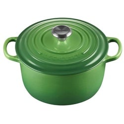 Le Creuset Hoher Bräter Signature rund 24 cm Bamboo