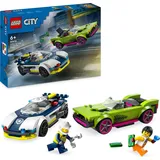 LEGO City Verfolgungsjagd mit Polizeiauto und Muscle Car