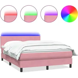 vidaXL Boxspringbett 140 x 210 cm Rosa