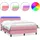 vidaXL Boxspringbett 140 x 210 cm Rosa