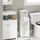 SoBuy Badezimmerschrank mit Toilettenpapierhalter BZR219-W