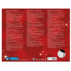 IDENA Adventsleuchter 7 LED Kerzenlichter weiß 40x30cm