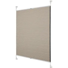 Lichtblick Thermo-Plissee Klemmfix 120 x 130 cm Creme