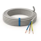 PVC-Mantelleitung NYM-J 3x1,5 mm2, eindrähtig, 100m, grau