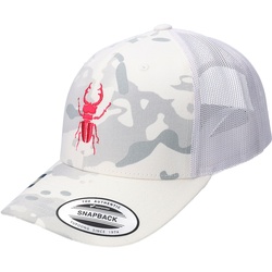 ArmyBug Statement Trucker Cap snow camo/pink