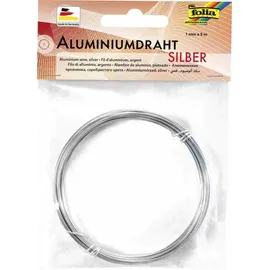 Folia Aluminiumdraht Basteldraht 1mm x 5m silber