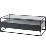 MCA Furniture Couchtisch Evora - 2 Jahre Gewährleistung - mind. 14 Tage Rückgaberecht - Schwarz,Durchsichtig