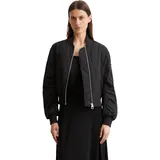 Marc O'Polo MARC O'POLO, "aus recyceltem Polyester-Twill", Damen, Gr. 36, schwarz, Obermaterial: 100% Polyester, regular fit, Strickbündchen, Jacken Outdoorjacke