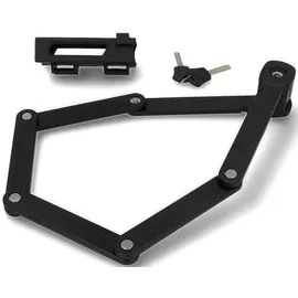 Fischer Faltschloss inkl. Halter schwarz