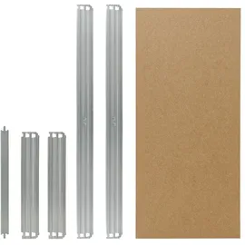 shelfplaza Fachboden Stahl 80x40 cm silber