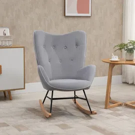 Homcom Schaukelstuhl Schaukelsessel Polyester, Schaumstoff