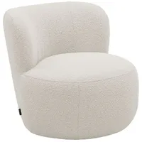 58 aufm Kessel Cocktailsessel Katuscha Bouclé 79 x 75 x 82 cm Creme mit Relax-Funktion