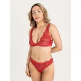 erlich textil String CLASSY LACE STRING in granatapfel | Gr.: 46