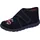 Fischer Markenschuh Mini Hohe Hausschuhe Blau Marine 22