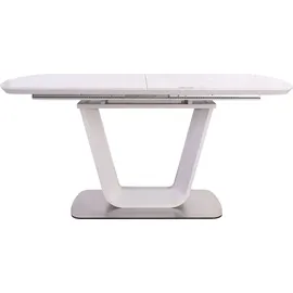 SalesFever Devin 160/200 x 76 x 90 cm weiß/silber