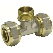 boni-shop Schraubfitting T-Stück 26 x 3, 1 Zoll AG, Verbinder für Trinkwasser