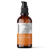 HEBESO Karottenöl 100% Bio Kaltgepresst, Öl, 100ml | Sichtbare,