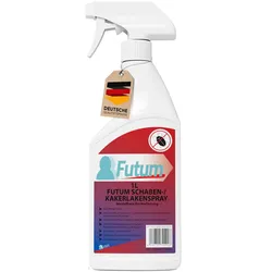 FUTUM 1L Schabenspray / Kakerlakenspray bekämpft Insekten, Eier, Larven, Insektenspray ohne Biozide auf Wasserbasis,  Sofortwirkung ohne Flecken