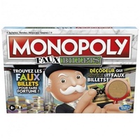 Hasbro Spiel, Brettspiel Monopoly - Faux Billets, französische Version weiß