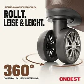onbest Kofferset 4-tlg. braun