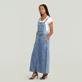 G-Star Skater Maxi Dungaree Kleid Blau S