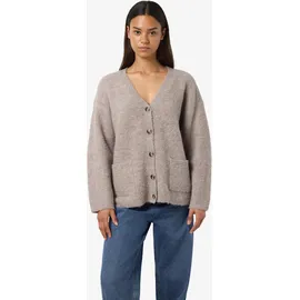 Noisy May NMDOLLY L/S KNIT CARDIGAN FWD NOOS Beige S