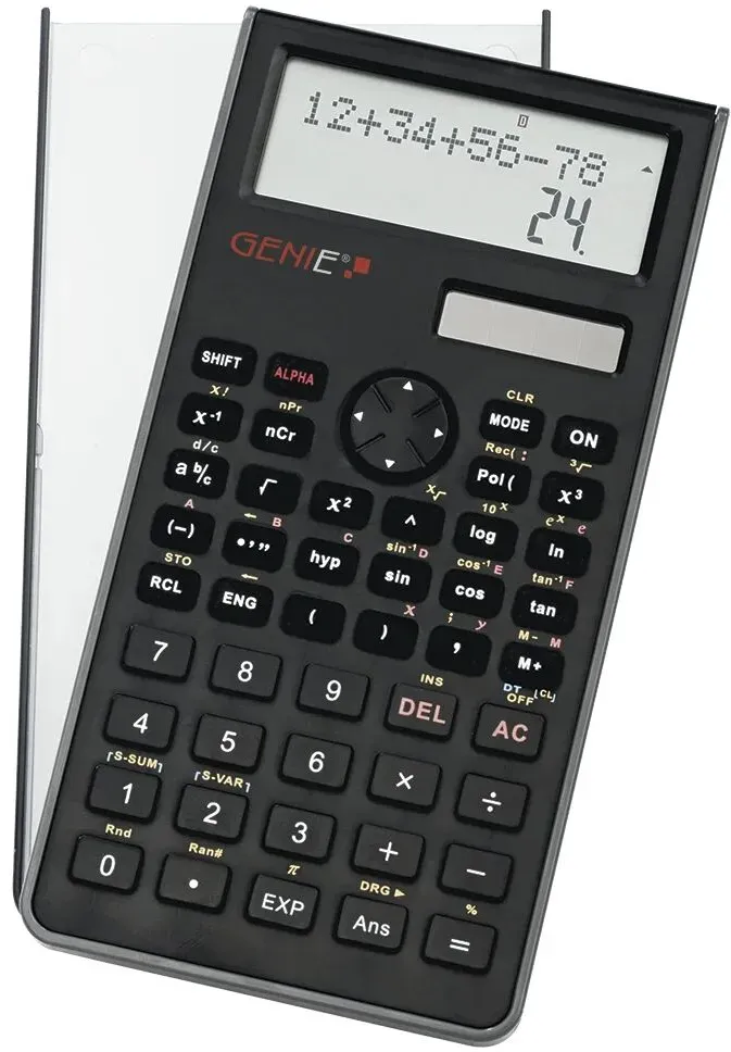 Genie 12071 Taschenrechner Tasche Finanzrechner Schwarz