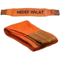 Hedef 10 Tonnen Tragfähigkeit 10m Länge Hebegurt Rundschlinge Hebeband Polyster + Endschlaufen Kran Orange
